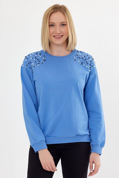 CrazyShopping Hanorac confortabil cu umeri de damă