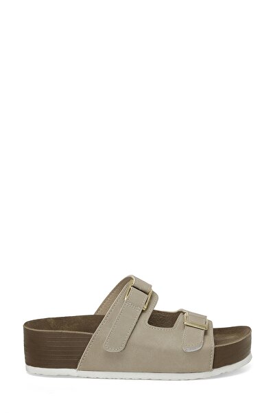 Polaris 321879.Z 4FX Bej Kadın Mantar Terlik