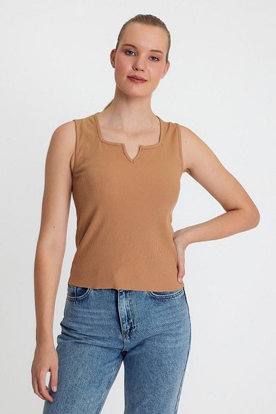 CrazyShopping Μπλούζα με τετράγωνο γιακά