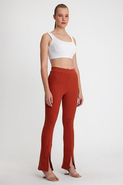CrazyShopping Women's Slit Camisole Tights Trousers