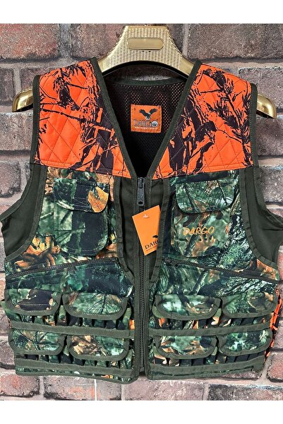 Dargo Turuncu Sonbahar L  Beden Avcı Yeleği