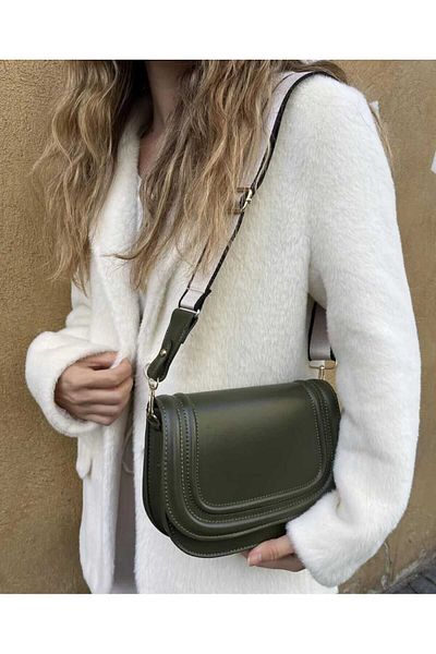 Tina Canvas Strap Cover Bag Black