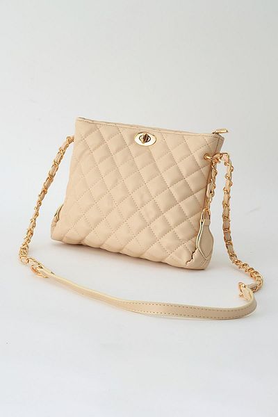 Rays 3008 Model Quilted Cream Shoulder Bag
