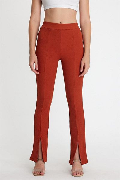 CrazyShopping Women's Slit Camisole Tights Trousers