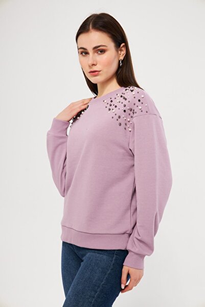 CrazyShopping Hanorac confortabil cu umeri de damă