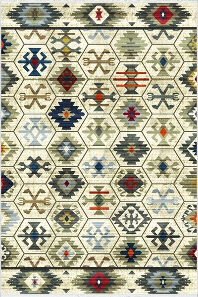 10 Post Online Green Non-Slip Based - Cutting Washable Thin Digital Printed Authentic Runner Carpet