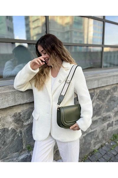 Tina Canvas Strap Cover Bag Black