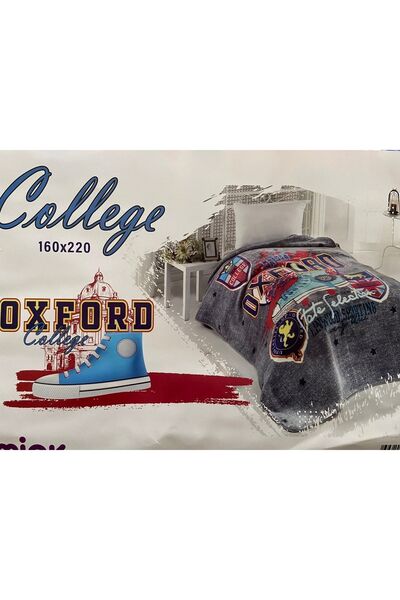 MİNK Oxford Tema Lisanlı Tek Kişilik Battaniye /yatak Örtüsü/