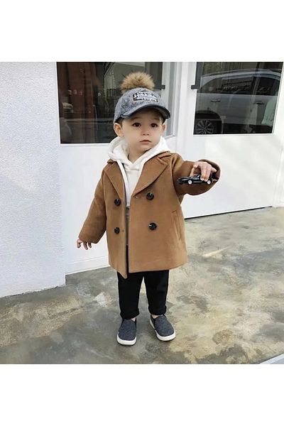 barin kids معطف مخيط للأطفال - معطف معزول غير مبطن