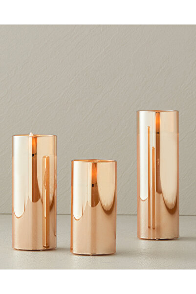 English Home Candlelight Dekoratif Aydınlatma 5 x 10+5 x 12,5+5 x 15 cm Bal