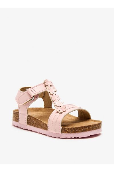 Flora Bella by Shoexpress Flora Bella Applique Detail Sandals with Hook and Loop Closure