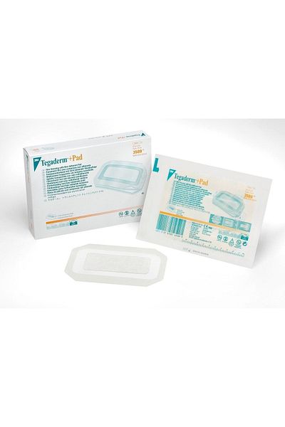 3M Tegaderm Pad - Transparent Bath Tape & Ready Dressing Cover 3589, 9 cm X 15 Cm, 1 Box/25 Pieces