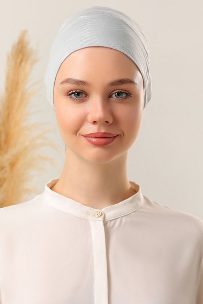 Melodi Scarf Magic Adhesive Αντιολισθητικό Καπό Ανοιχτό Γκρι