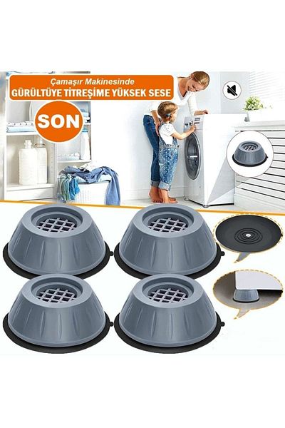 Pratik Zeki Anti-Vibration Refrigerator Riser - Anti-Slip Suction Cup Laundry Dishwasher