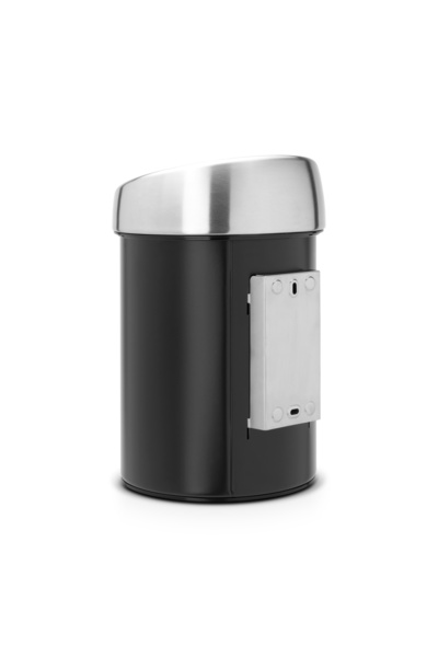 Brabantia Matt Black Touch Trash Can 3L