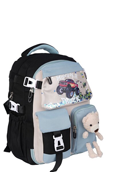 Relaxion Rlx-1463-1464 Erkek Çocuk İlk Okul Çantası Sırt Çantası SİYAH