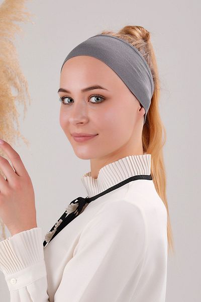 Melodi Scarf Magic Adhesive Αντιολισθητικό Bandana Sports Bone Σκούρο Γκρι Ανθρακί