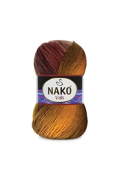 NAKO Βαλς Πλεκτό Σχοινί 85862 Γκρι Μαύρο