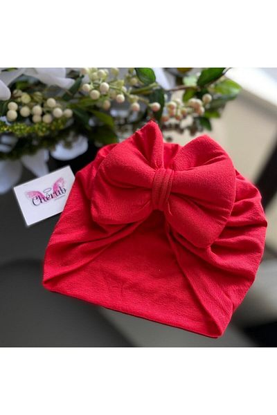 Cherub Baby Baby Double Layer Bow Baby Bonnet