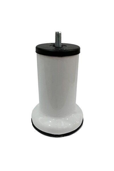 Adem Koç Mobilya Baza Ayağı 10 cm Beyaz 3/8" Kalın Diş