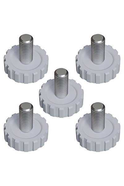 Adem Koç Çap 27 mm Sıkma Baza Ayar Vidası Yükseltme Ayağı Tırtıllı M8 x 16,5 ...