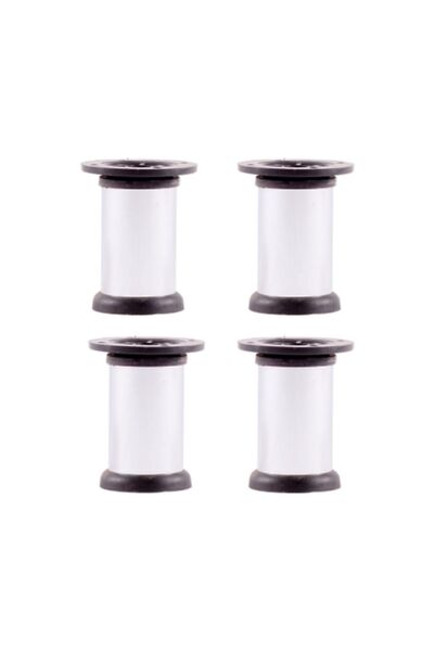 Adem Koç 8 Cm Plastic Coated Metal Body Base Sofa Couch Furniture Leg (4 Pieces)
