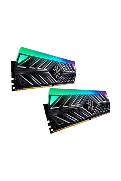 Adata Ddr4 16 جيجابايت (2x8 جيجابايت) 16 جيجابايت 3600 ميجا هرتز Xpg Spectrıx D41 Rgb Led رمادي رام (ax4u36008g18ı-dt41)