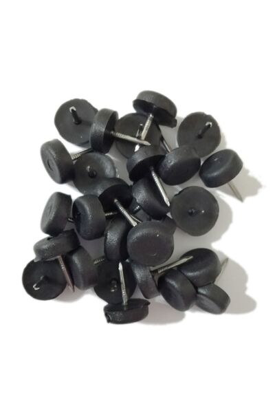 Aska Ticaret Plastik Çivili Poligrit Siyah ( 30 Adet )