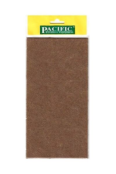 Yerli Pacific Adhesive Rectangular Felt 12x24cm Brown