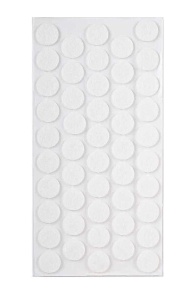 PACIFIC Yapışkanlı Yuvarlak Keçe, 20 Mm, Beyaz