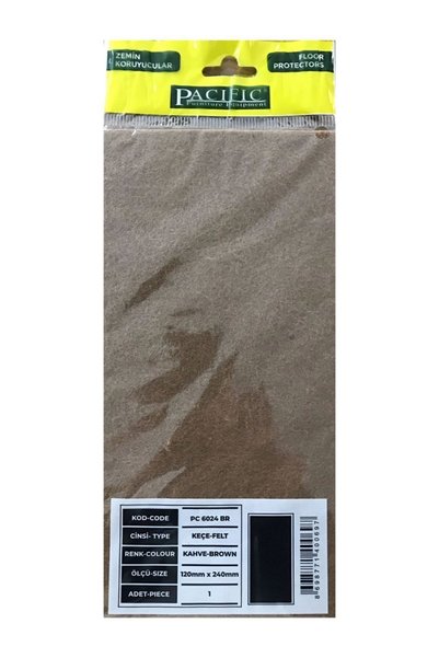 PACIFIC Yapışkanlı Zemin Koruyucu Mobilya Keçesi 120 X 240mm (2 Paket ) - Keç...