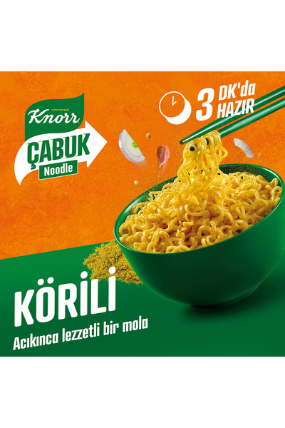 Knorr Çabuk Körili Noodle 66 gr X 20 Adet