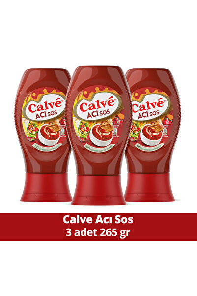 Calve Sos Acı 265 gr X3 Adet
