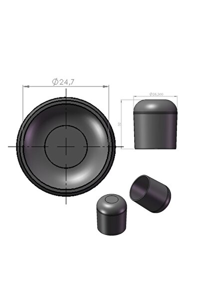 Adem Koç Plastik Sandalye Profil Ayak Pabucu 25'lik 20'li