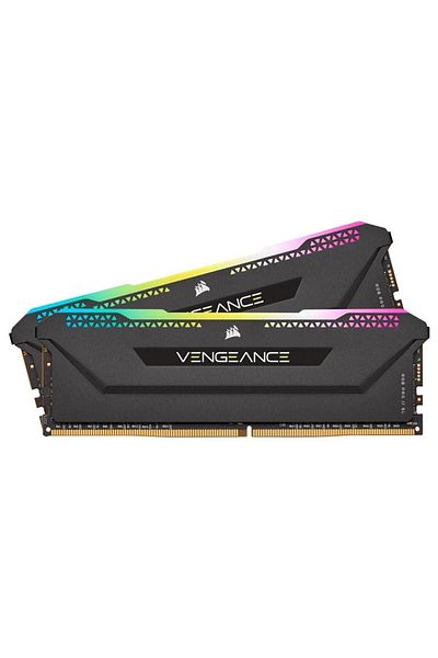 Corsair Cmh32gx4m2e3200c16 32gb (2X16GB) Vengeance Rgb Pro Sl Ddr4 3200mhz Cl16 Black Ram