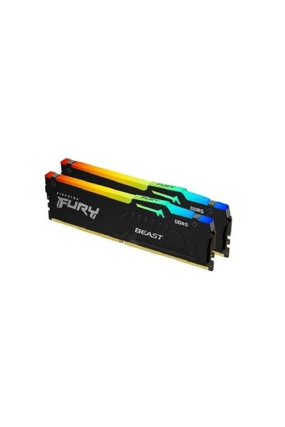 Kingston Μνήμες Kingston Fury Beast RGB 16GB (2x8GB) DDR5 5600MHz Dual Channe...