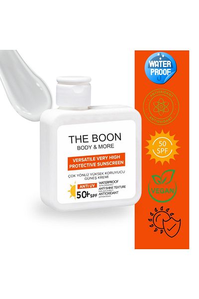 The Boon Body & More Sunscreen +50 Spf Uva/Uvb Protection Anti-Blemish and Anti-Aging Special Formula 100 ml