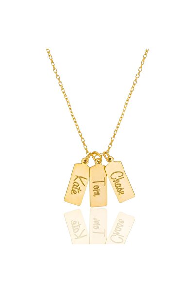 nevamkuyumculuk Çoklu Plaka İsim Kolye