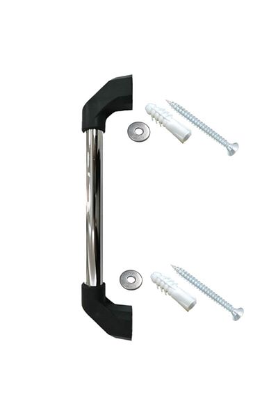 Adem Koç Metal Fixed Disabled Elderly Patient Handle Chrome Plated Grab Bar 35 Cm