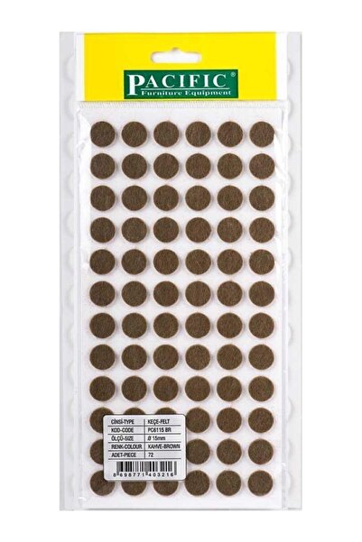 PACIFIC Kaydırmazlık Keçesi Yuvarlak 1plk=72 Ad Q-15 Kahve
