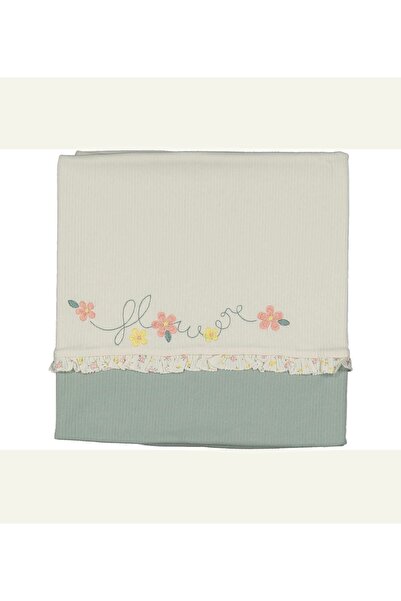 Cherub Baby Floral Embroidered Ribbed Double Layer Cotton Multi-Purpose Combe...