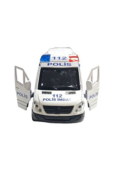 TURKAFONE Plastik Sürtmeli 1:32 Polis Acil Kurtarma Aracı