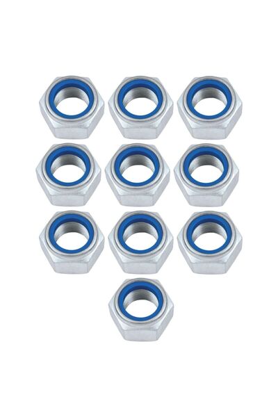 Adem Koç M8 Fiberli Çelik Somun (10 Adet)