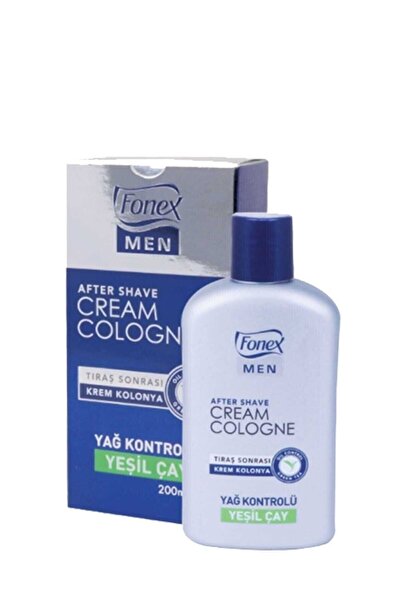 Fonex After Shave Cream Cologne Tıraş Sonrası Krem Kolonya Yeşil Çay 200 Ml 8...