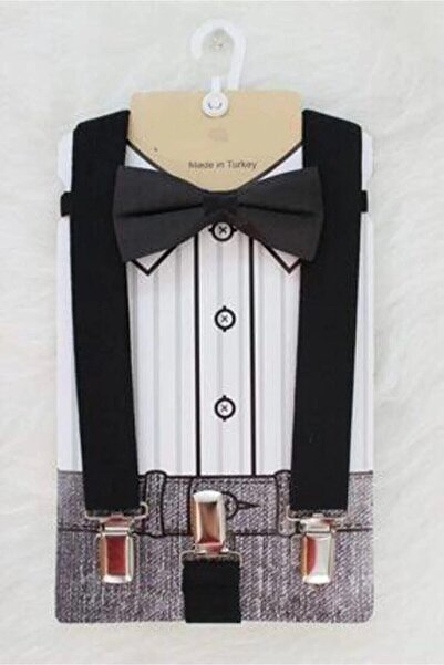 Cherub Baby Black Trousers Suspenders and Bow Tie Set 2-6 Years