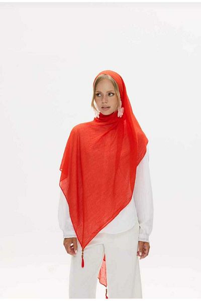 SOFT AKSESUAR New Season Women's Muslin Shawl - Solid Color, Soft Touch