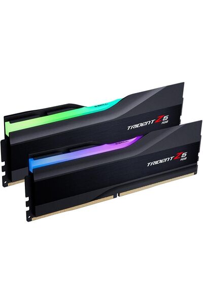 G Skill GSKILL Trident Z5 RGB Siyah DDR5-6800Mhz CL34 64GB (2x32GB) DUAL (34-45-45-108) 1,40V
