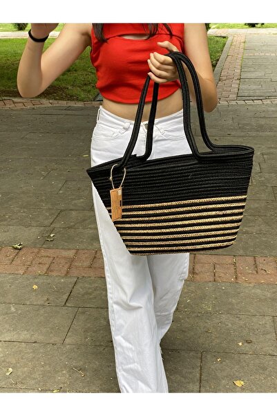 ModaCardin Пляжна сумка та сумка через плече - сумка ручної роботи з джутового плетіння