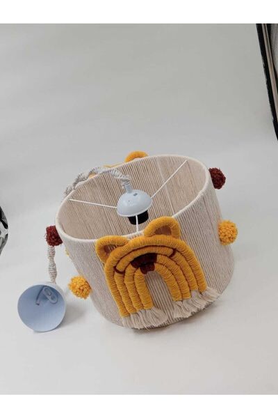 abajur Makrome Aslanlı Bebek Odası Avize