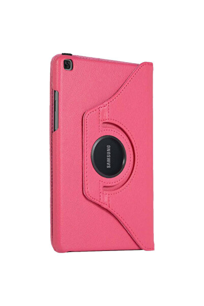 Smart Tech Samsung Galaxy Tab A7 Sm T500 10.4 Inç Döner Standlı Tablet Kılıfı Pembe